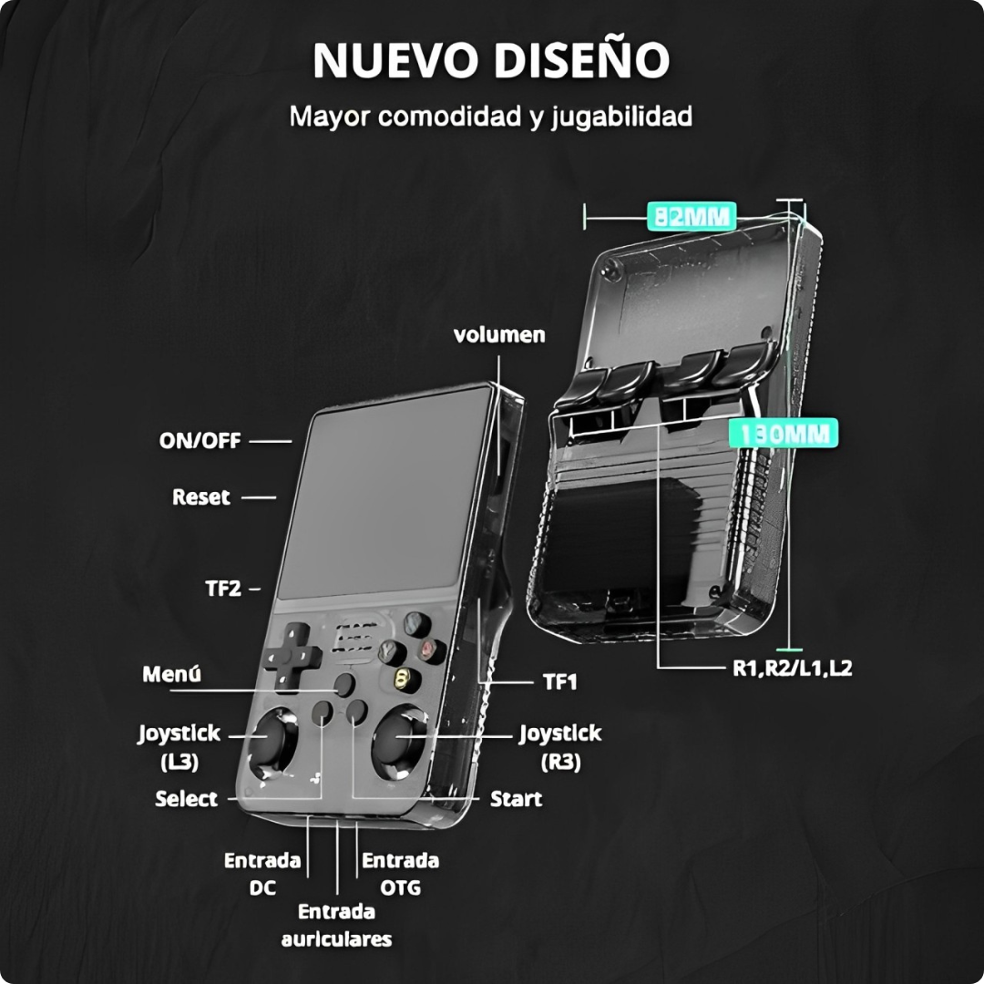 Consola de juegos retro portátil